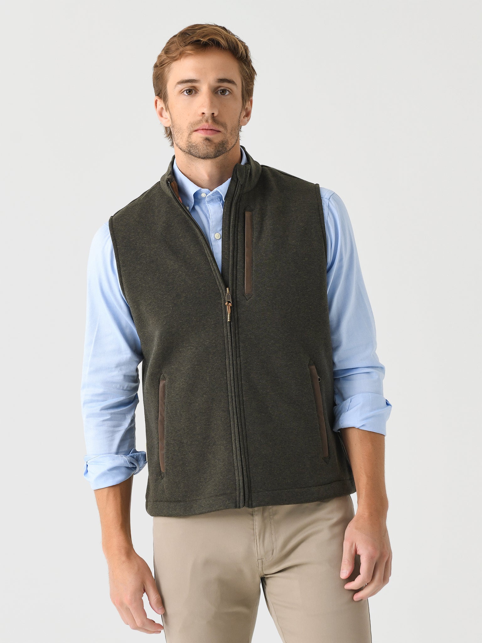 Tom Beckbe Men's Warren Fleece Vest - Saint Bernard