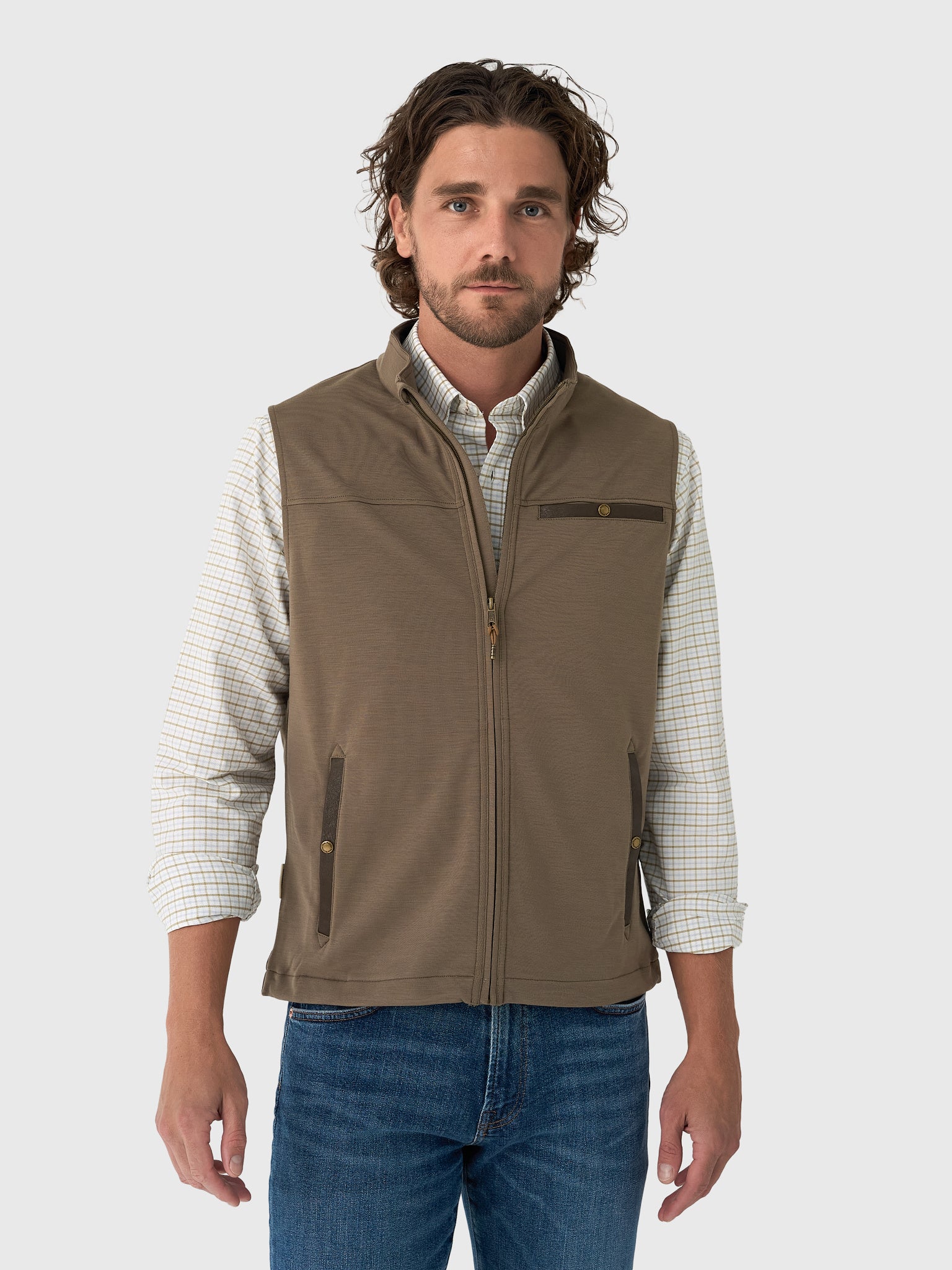 Tom Beckbe Men's Tucker Fleece Vest - Saint Bernard