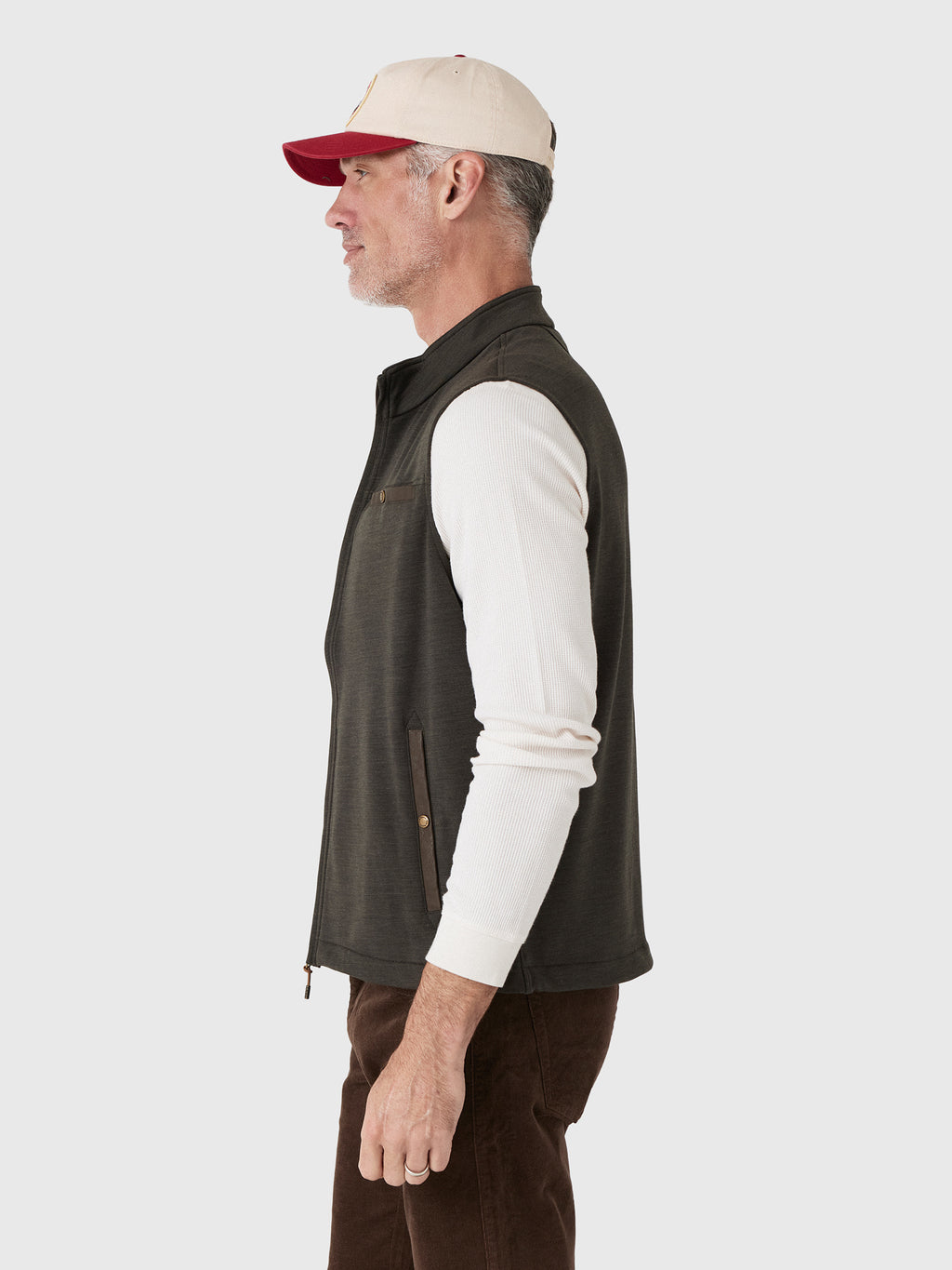 Tom Beckbe Men's Tucker Fleece Vest - Saint Bernard
