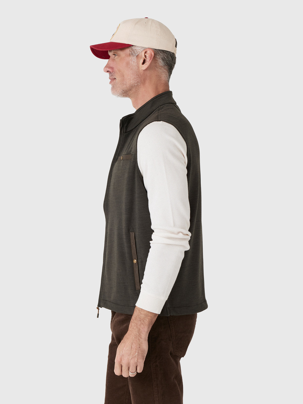 Tom Beckbe Men's Tucker Fleece Vest - Saint Bernard