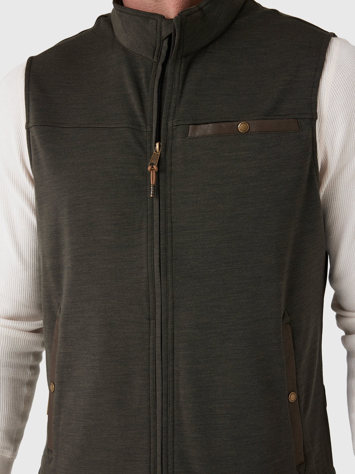 Tom Beckbe Men's Tucker Fleece Vest - Saint Bernard