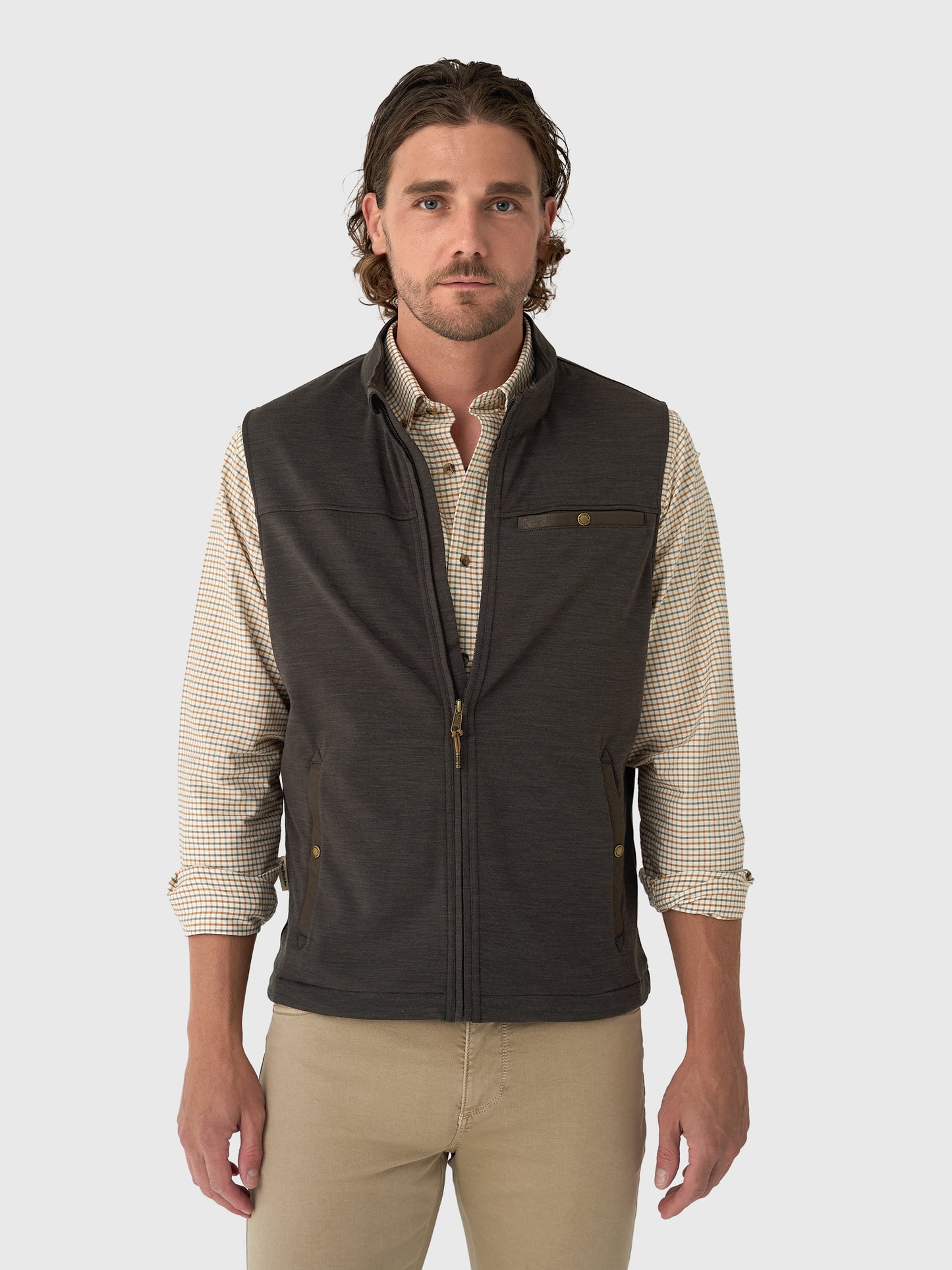 Tom Beckbe Men's Tucker Fleece Vest - Saint Bernard