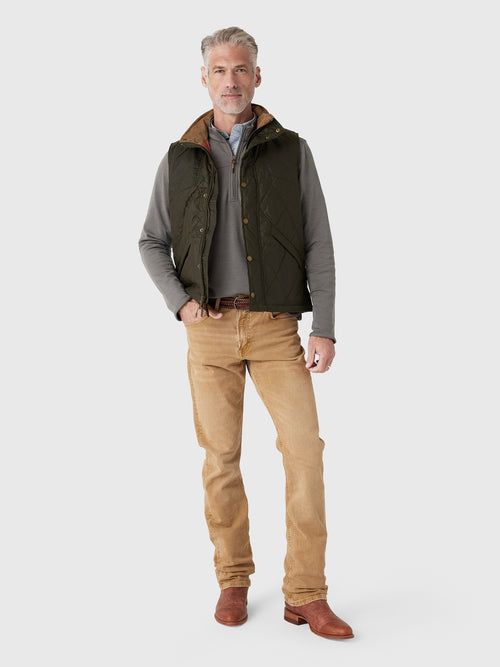 Tom Beckbe Men's Paddock Quilted Vest - Saint Bernard