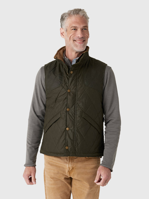 Tom Beckbe Men's Paddock Quilted Vest - Saint Bernard