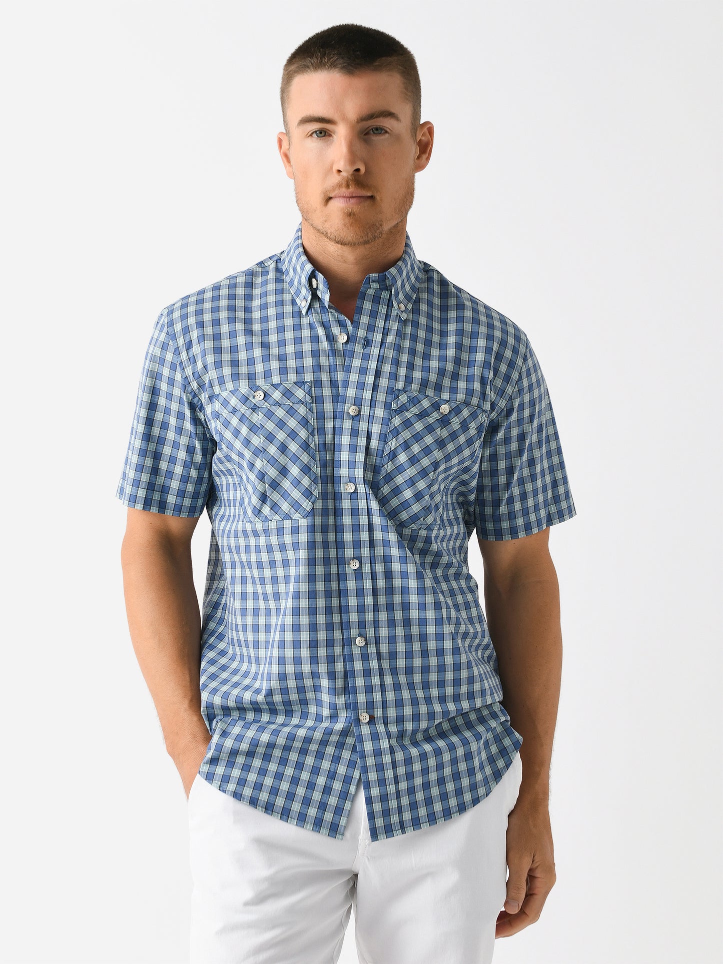 Tom Beckbe Men's Short Sleeve Tidewater Shirt - Saint Bernard