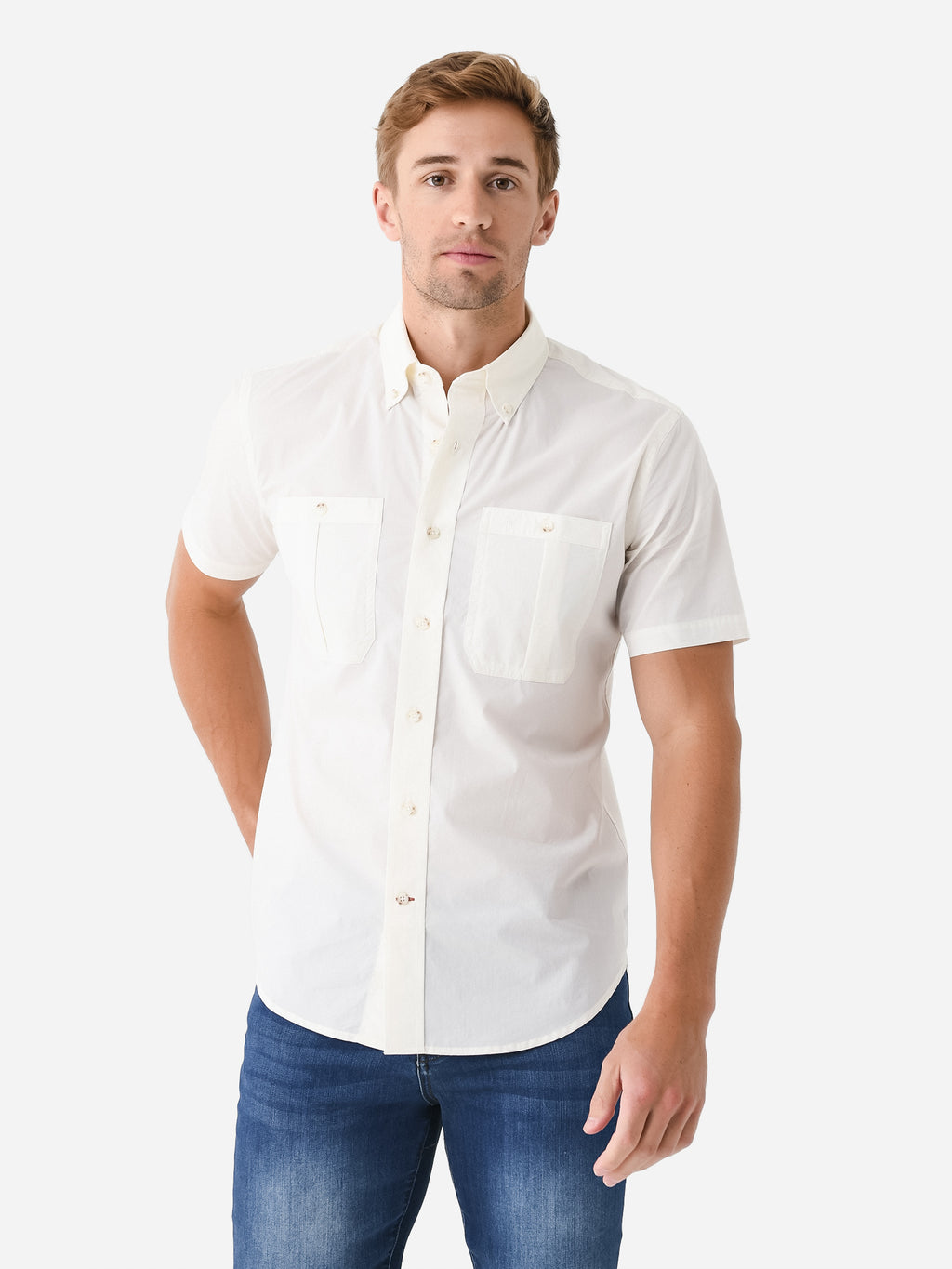 Tom Beckbe Men's Short Sleeve Tidewater Shirt - Saint Bernard