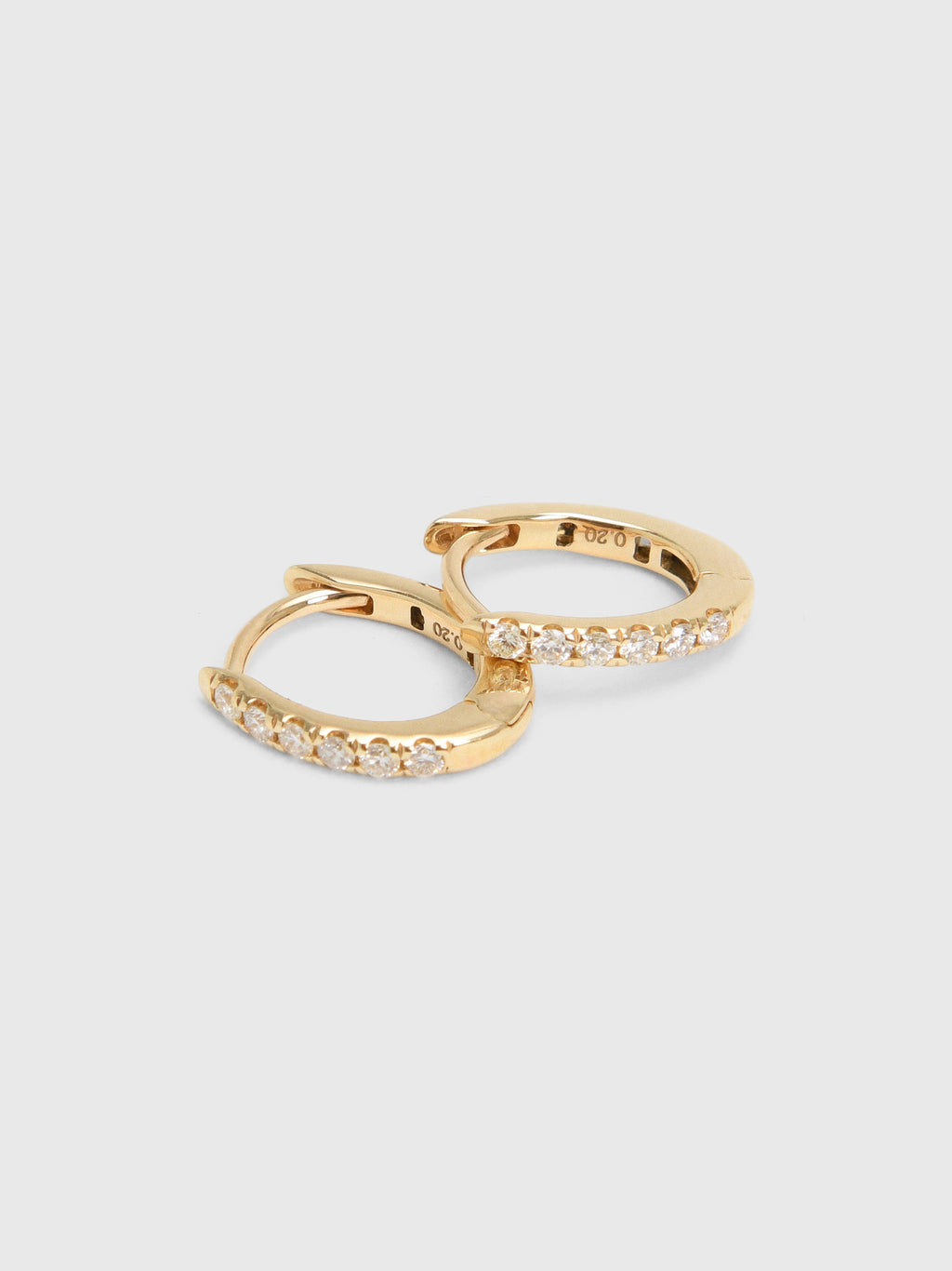 Francie B. Diamond Oval Everyday Hoop Earrings