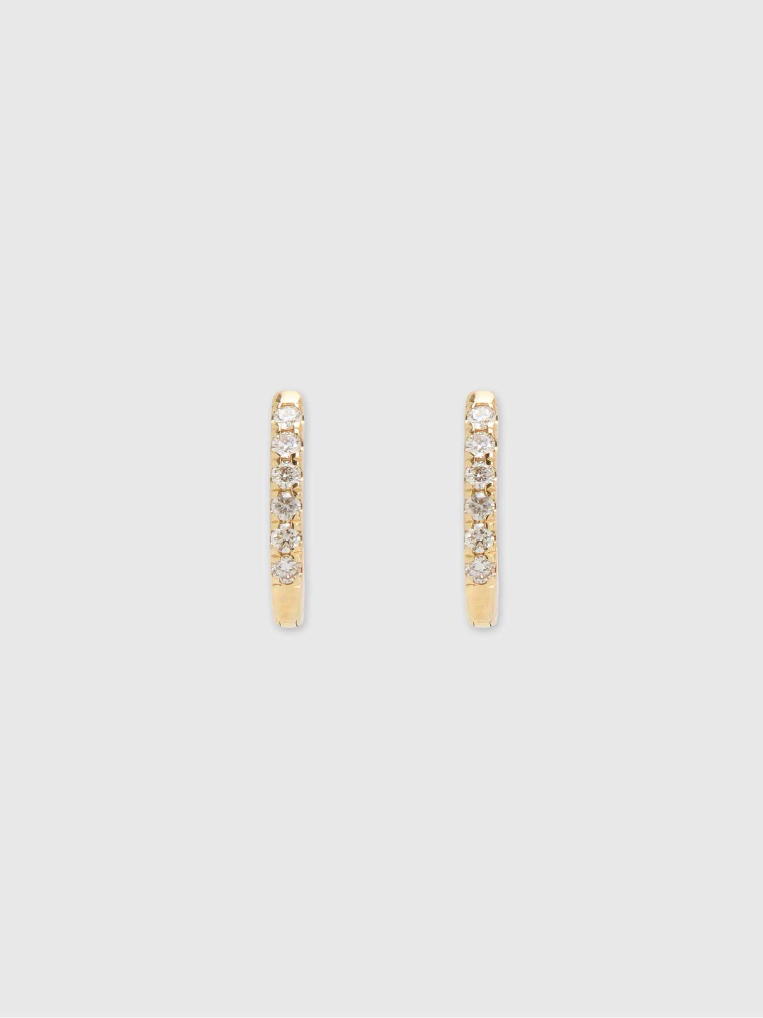 Francie B. Diamond Oval Everyday Hoop Earrings