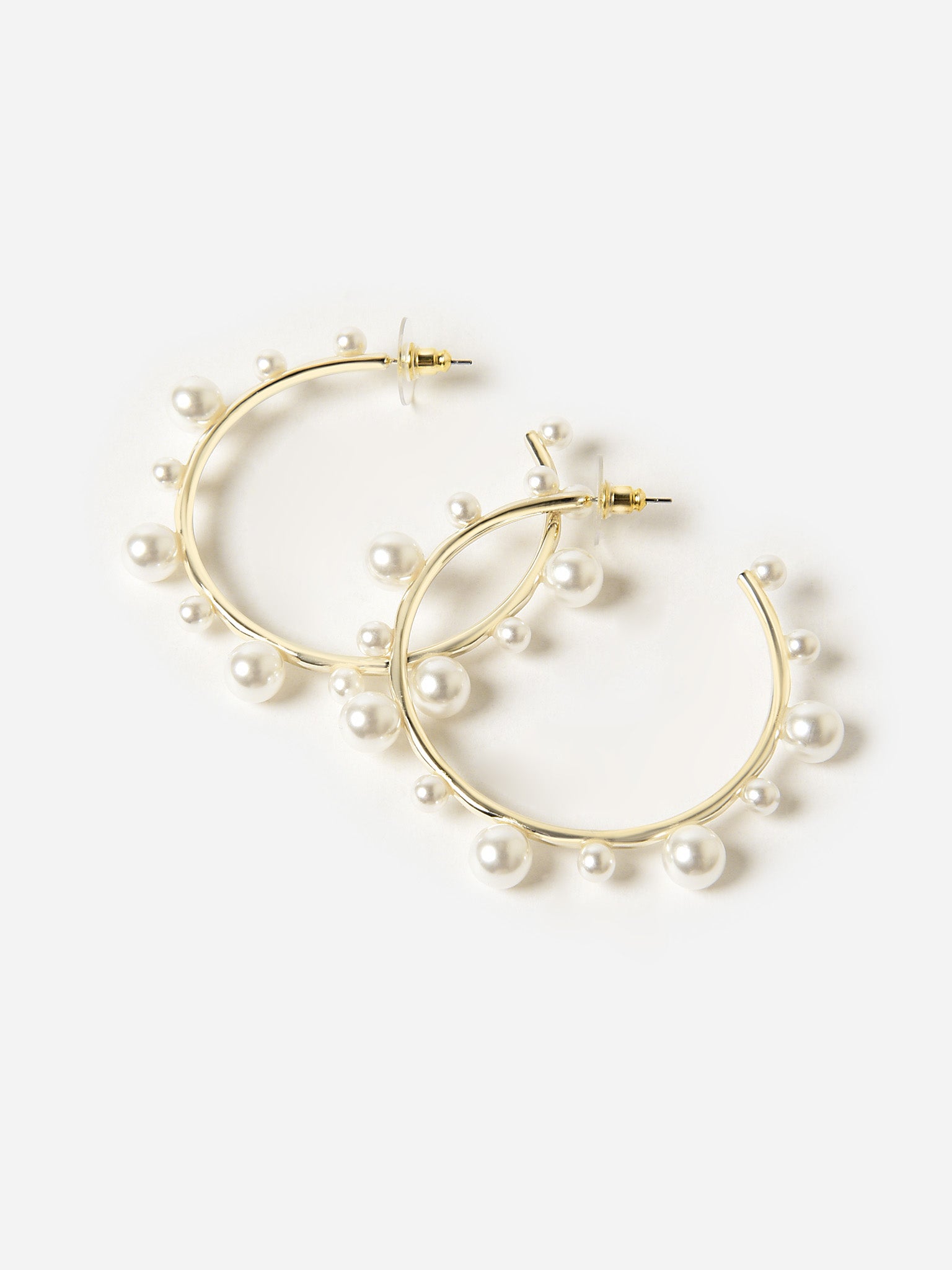 Nicola Bathie Women's Pearl Hoop Earrings - Saint Bernard