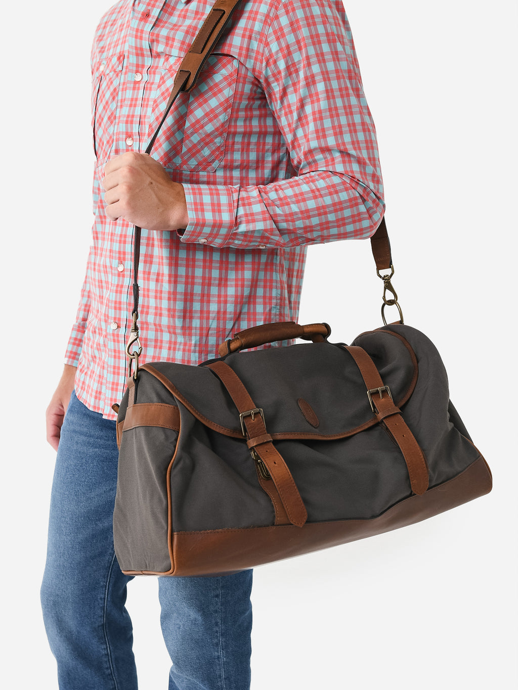 Tom Beckbe Canvas Weekender Duffel Bag - Saint Bernard
