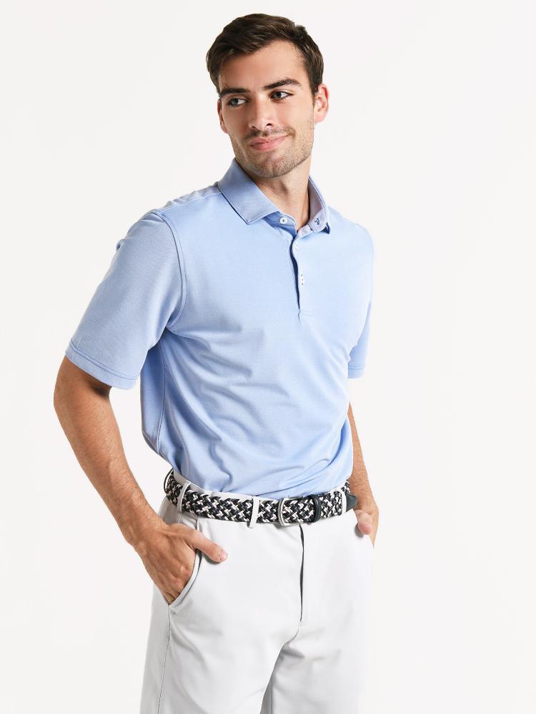 Stitch Solid Oxford Polo - Saint Bernard