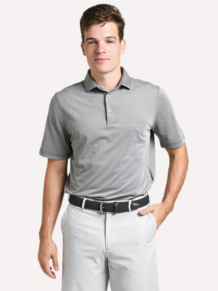 Stitch Solid Oxford Polo - Saint Bernard