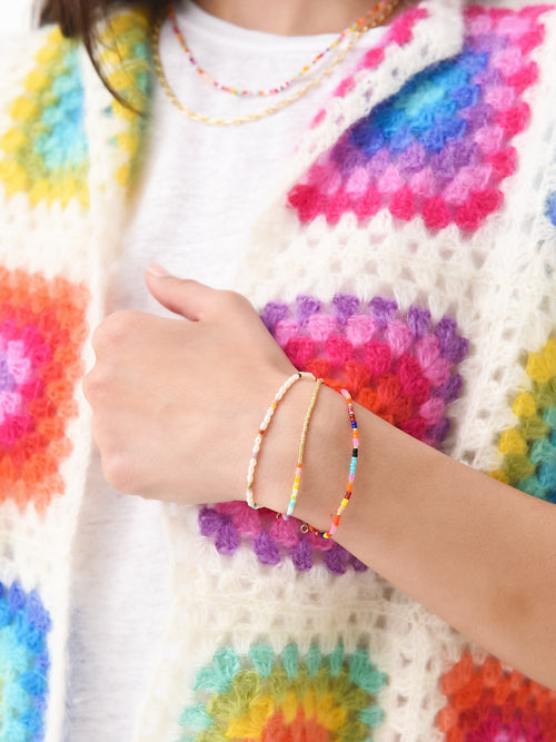Anni Lu Women's Golden Rainbow Bracelet
