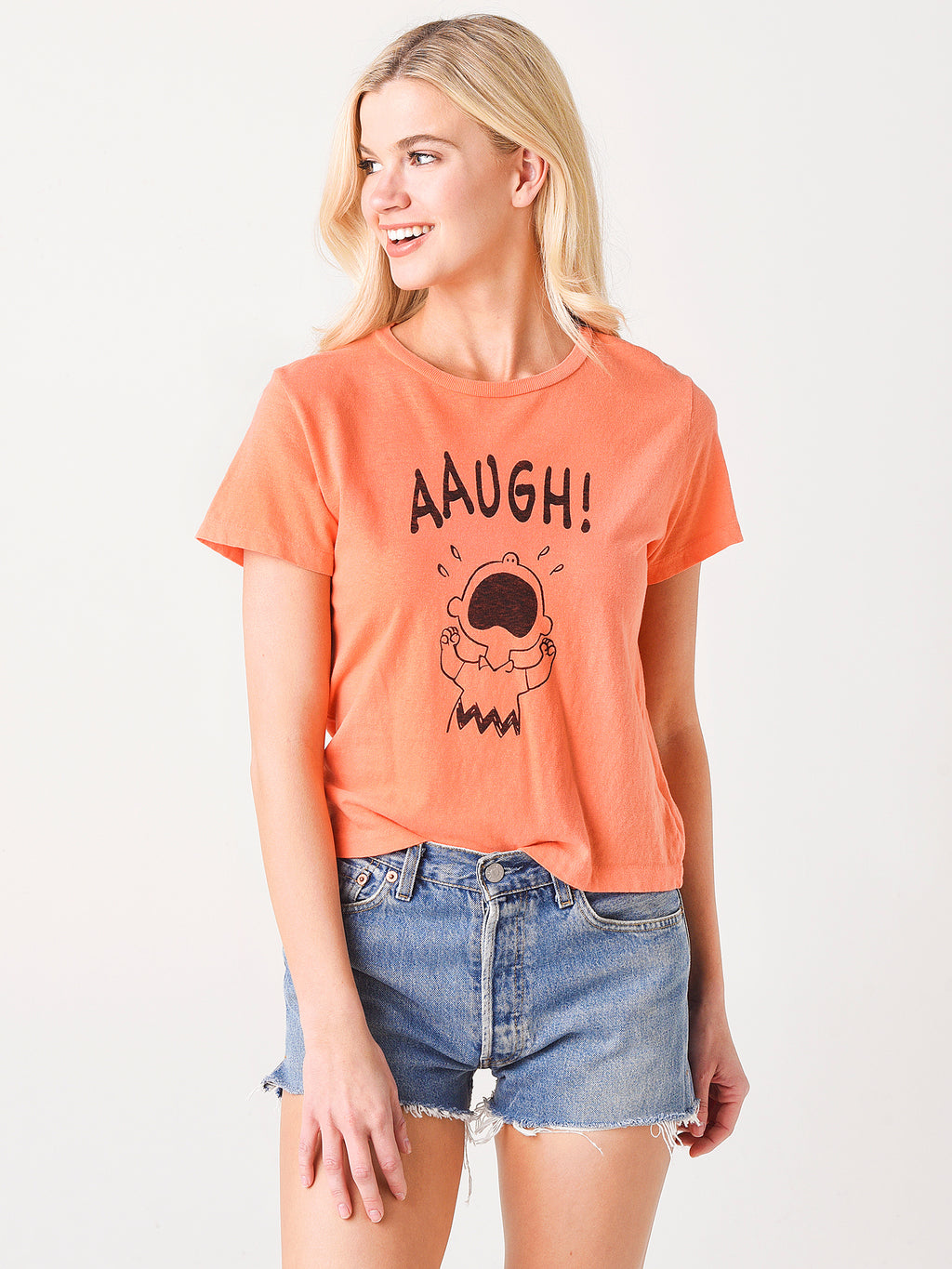 Re/Done Classic "Aaugh" Tee - Saint Bernard