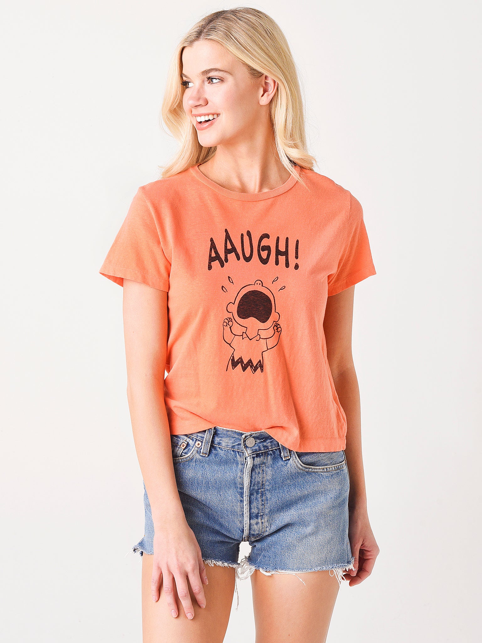 Re/Done Classic "Aaugh" Tee - Saint Bernard