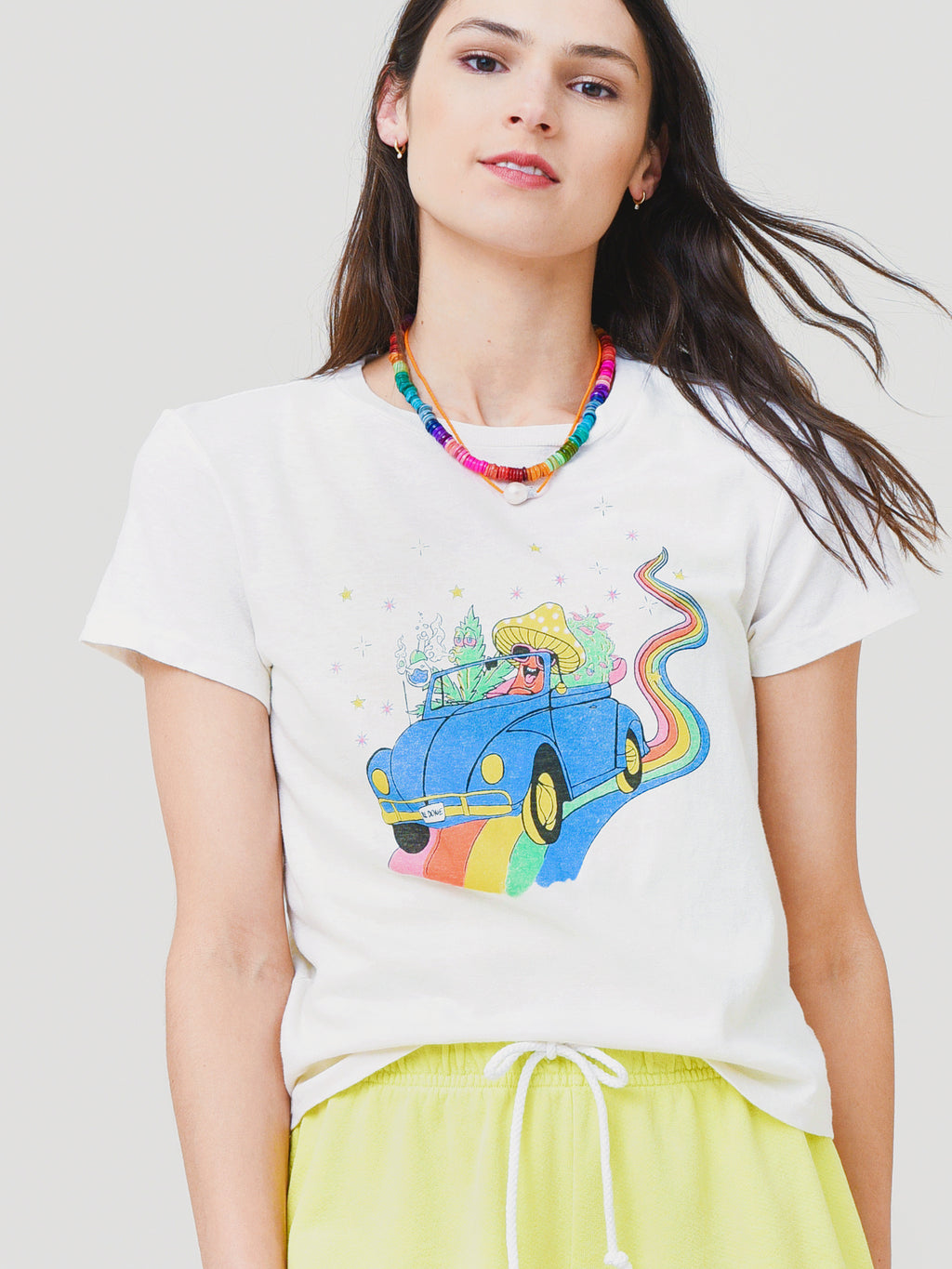 Re/Done Women's Classic "Road Tripping" Tee - Saint Bernard