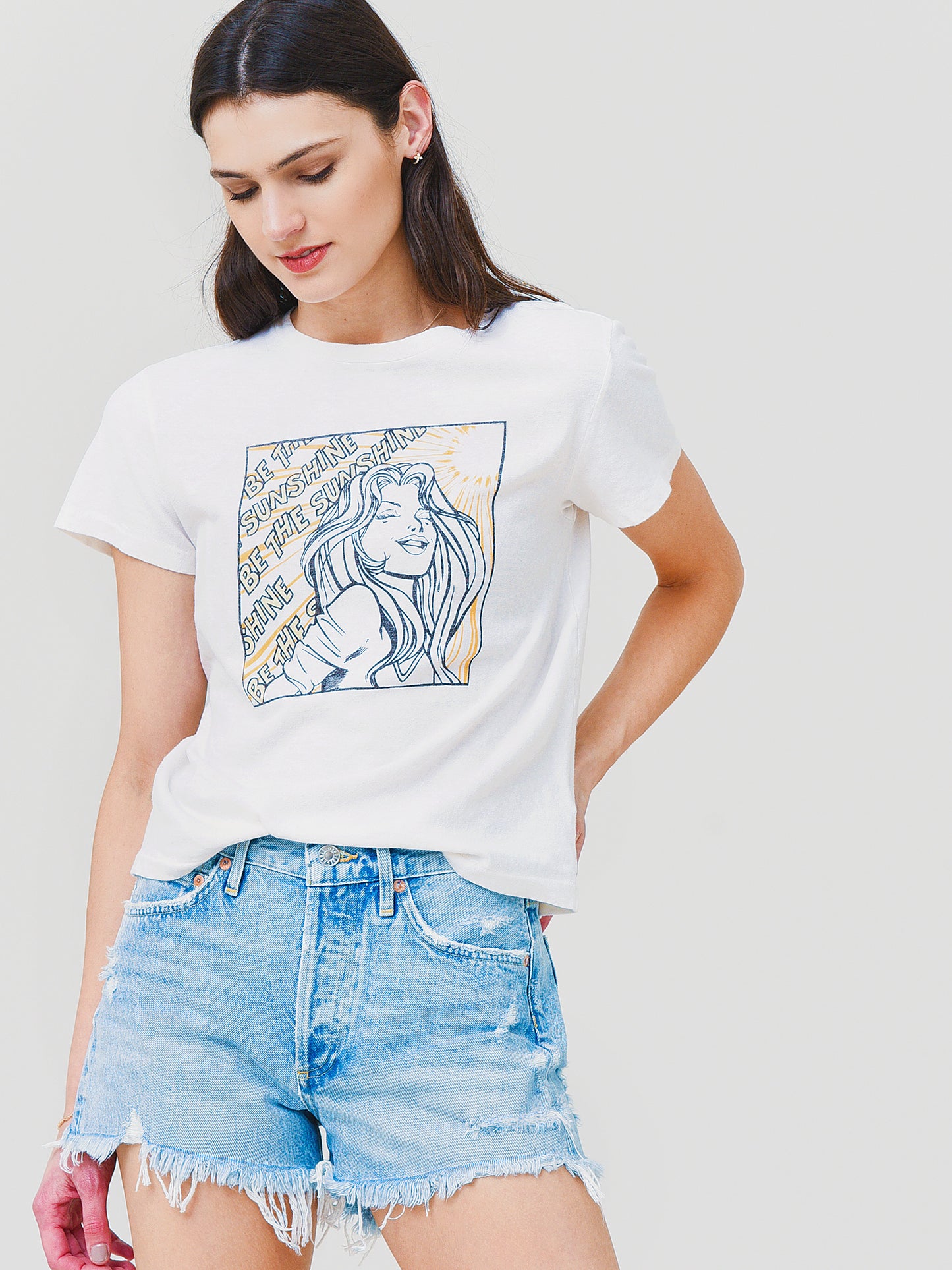 Re/Done Women's Be The Sunshine Classic Tee