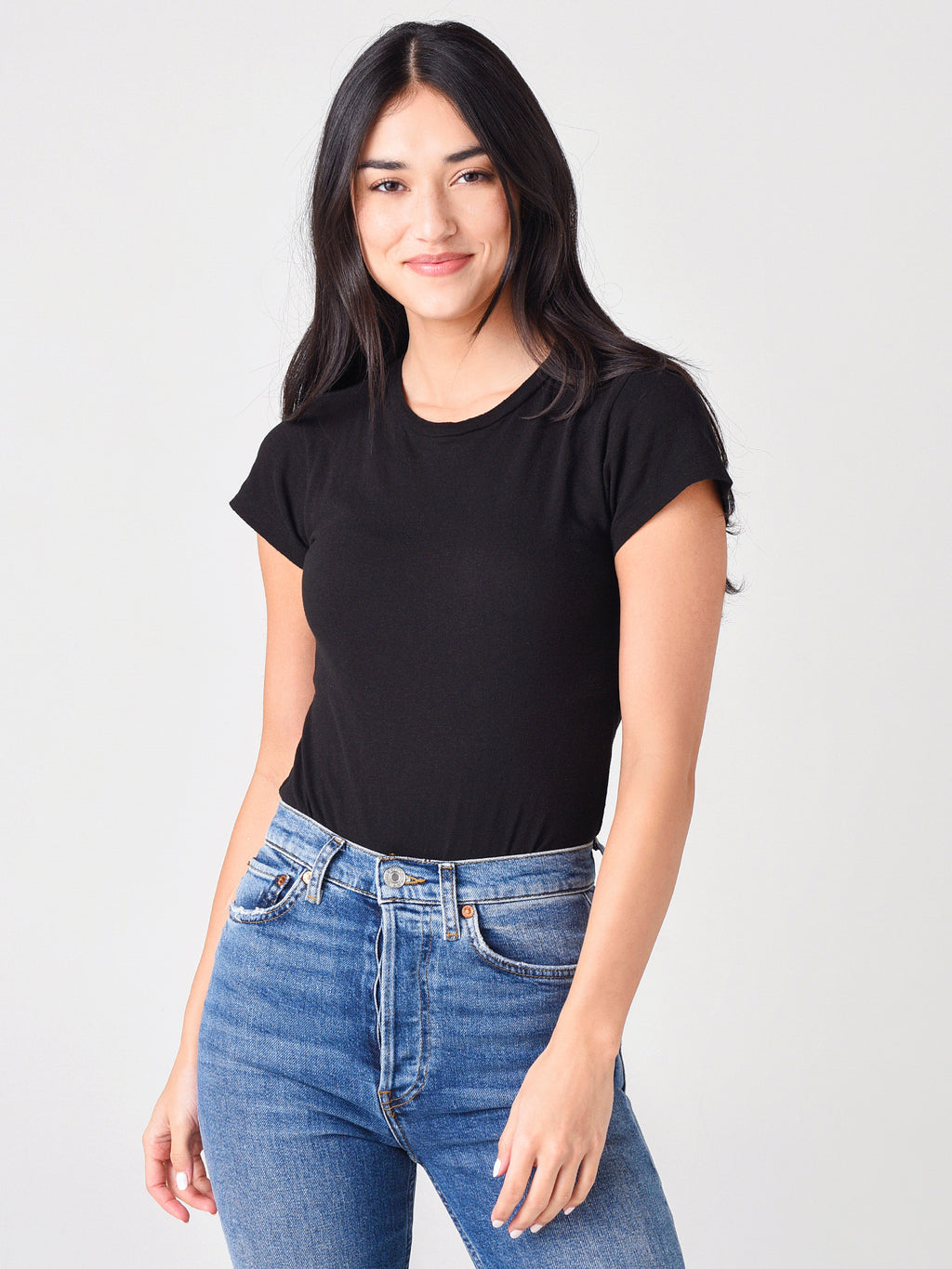 Re/Done Women's 60's Slim Tee Bodysuit - Saint Bernard