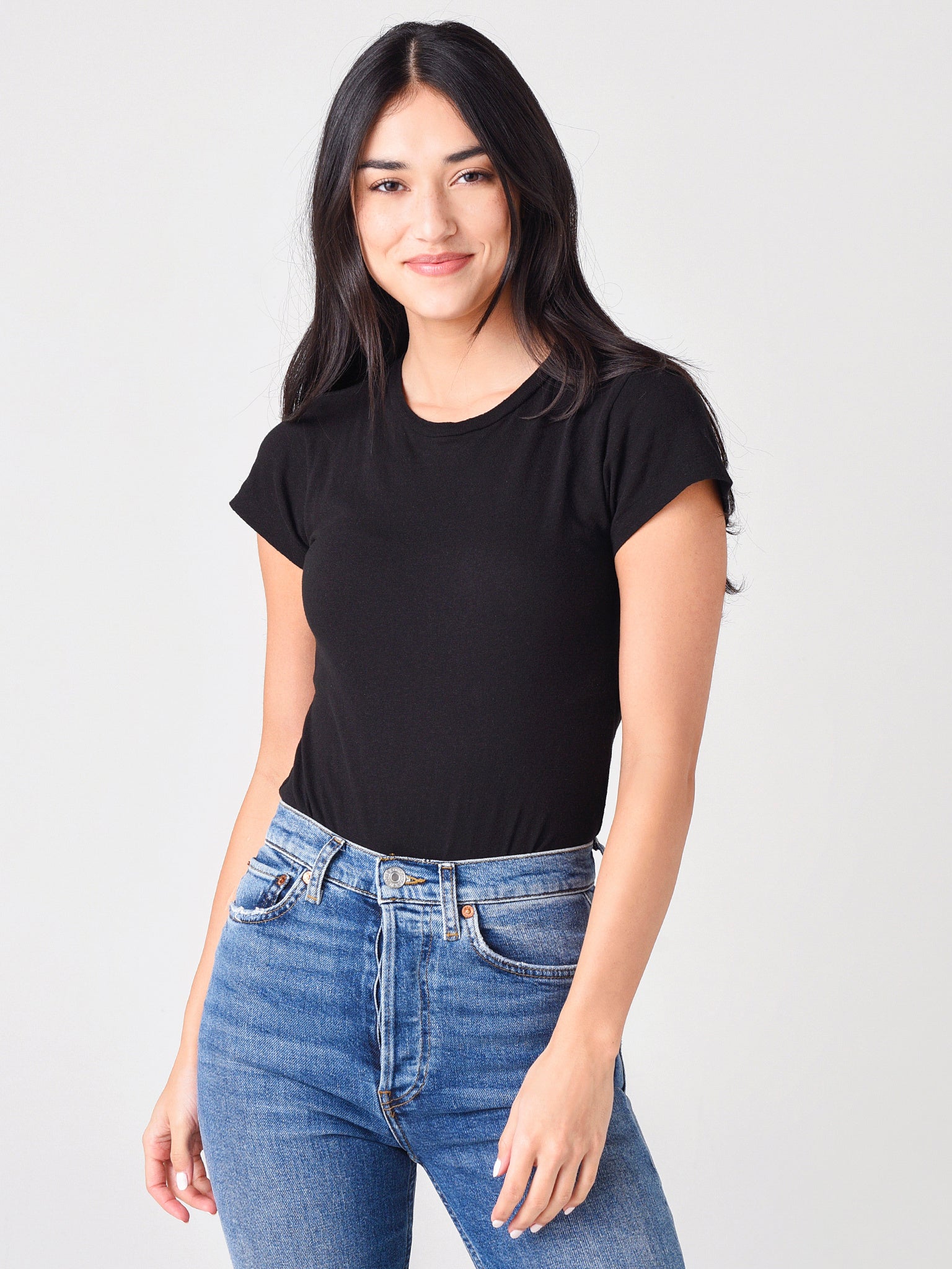 Re/Done Women's 60's Slim Tee Bodysuit - Saint Bernard