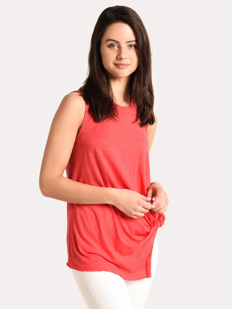 Stateside Supima Slub Jersey Twist Tank Top - Saint Bernard