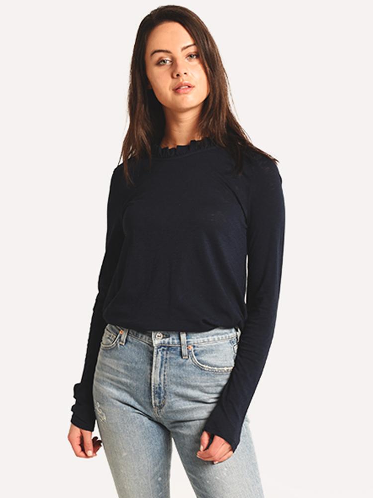 Stateside Long Sleeve High Neck Tee - Saint Bernard