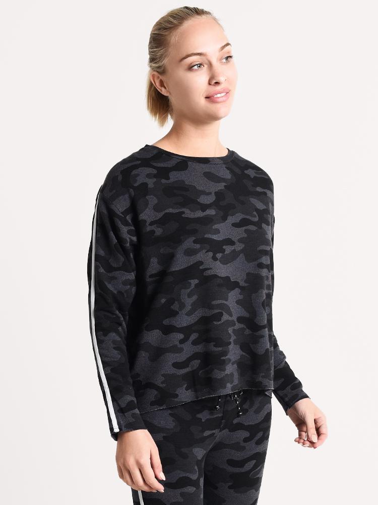 Sundry Camo Cut Off Sweatshirt - Saint Bernard