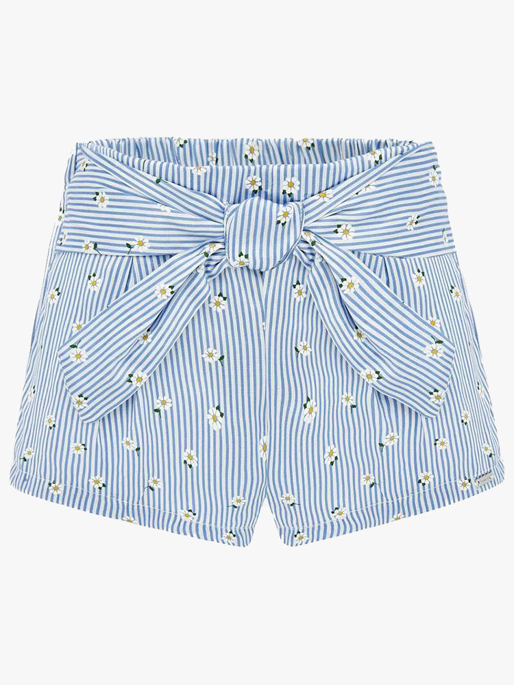 Mayoral Little Girls' Daisy Tie Front Shorts - Saint Bernard