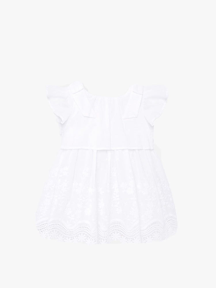 Mayoral Little Girls' Embroidered Poplin Dress - Saint Bernard