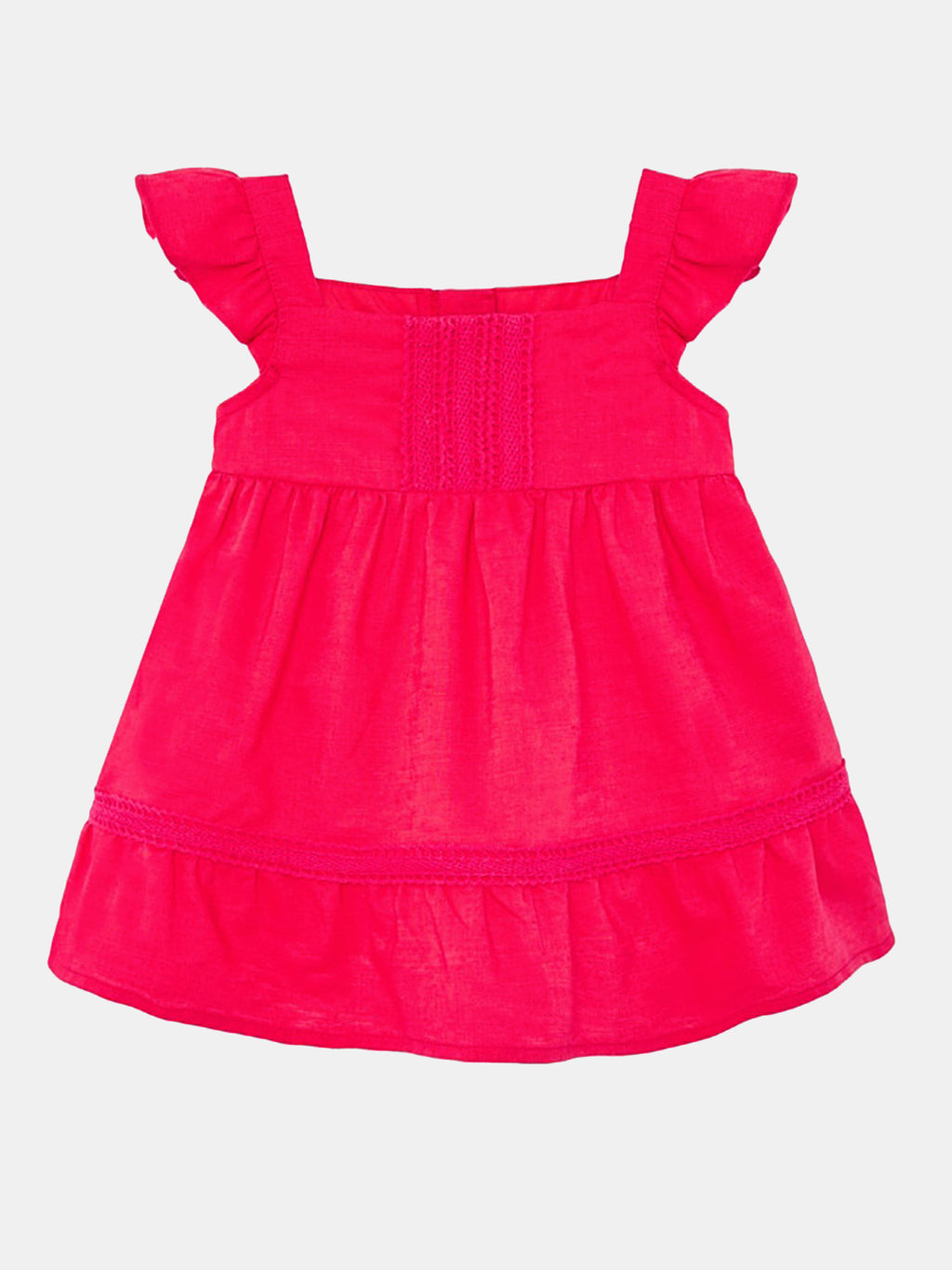 Mayoral Baby Girls' Linen Dress - Saint Bernard