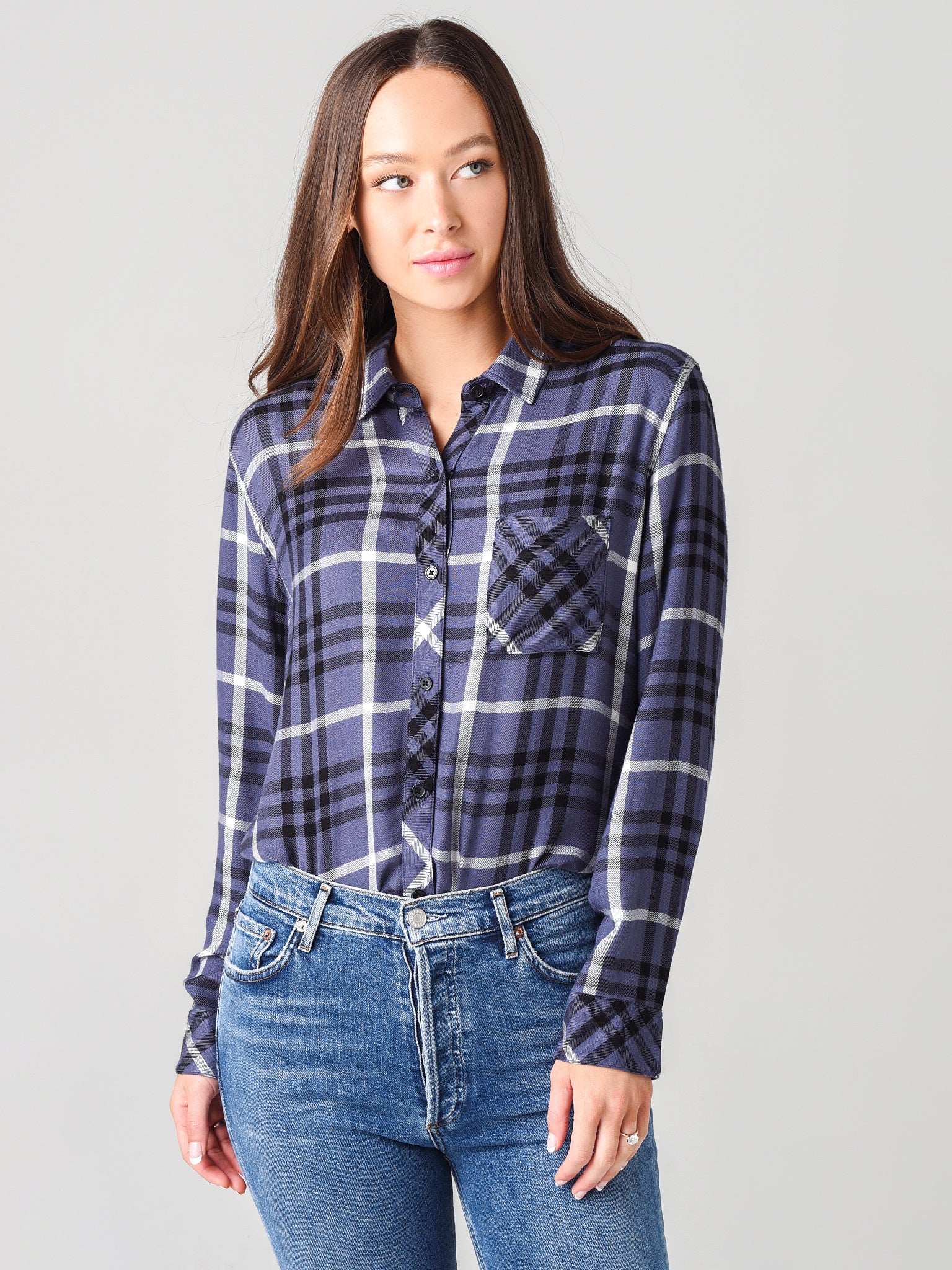 Rails Women's Button-Down Shirt - Saint Bernard