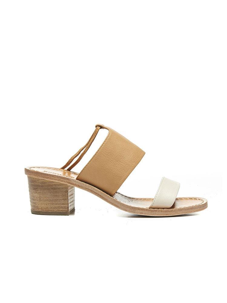 Soludos Color Blocked Mid Heel Sandal - Saint Bernard