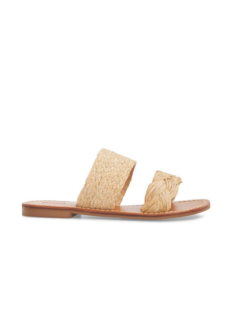 Soludos Raffia Braided Slide Sandal - Saint Bernard
