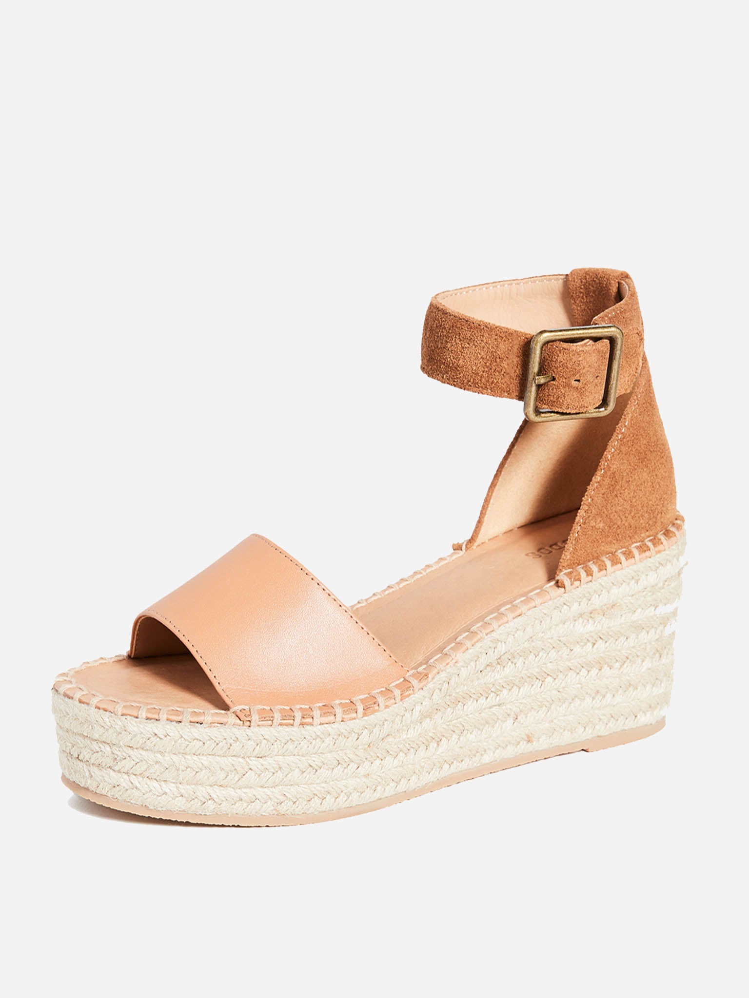 Soludos Palermo Platform Wedge - Saint Bernard