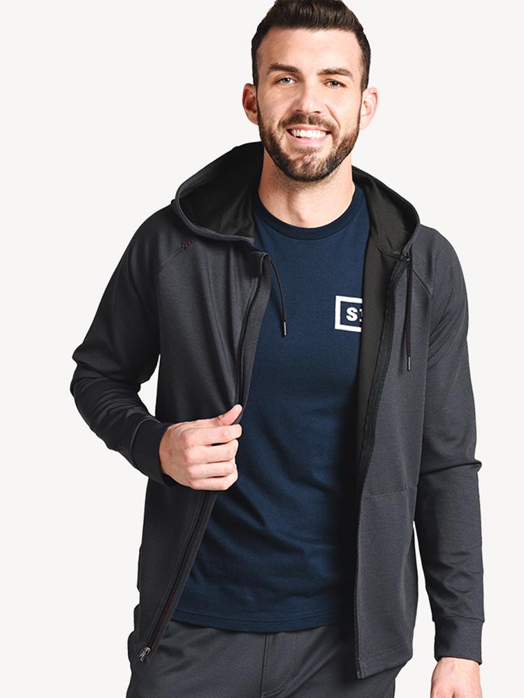 Rhone Men’s Spar Tactel Full Zip Hoodie - Saint Bernard