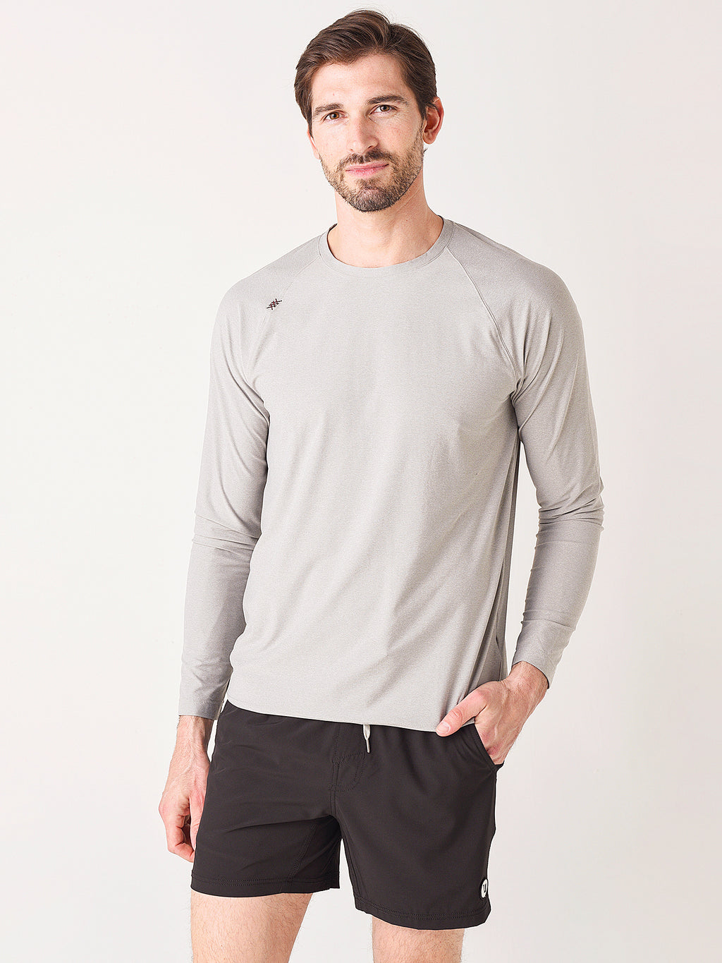 Rhone Men's Reign Long Sleeve Tee - Saint Bernard