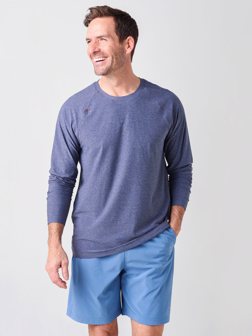 Rhone Men's Reign Long Sleeve Tee - Saint Bernard