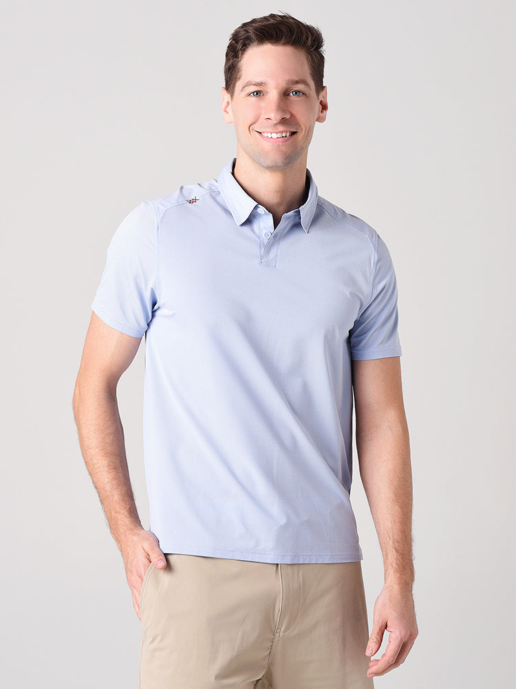 Rhone Men's Commuter Sport Polo - Saint Bernard