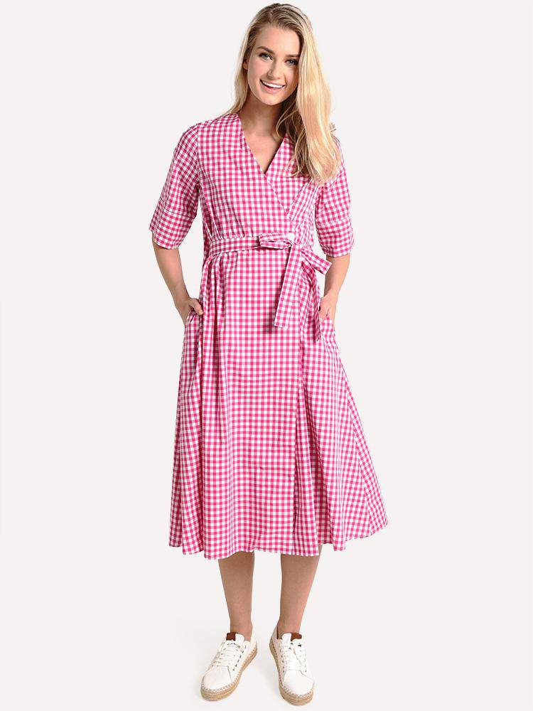 MDS Stripes Wrap Dress - Saint Bernard