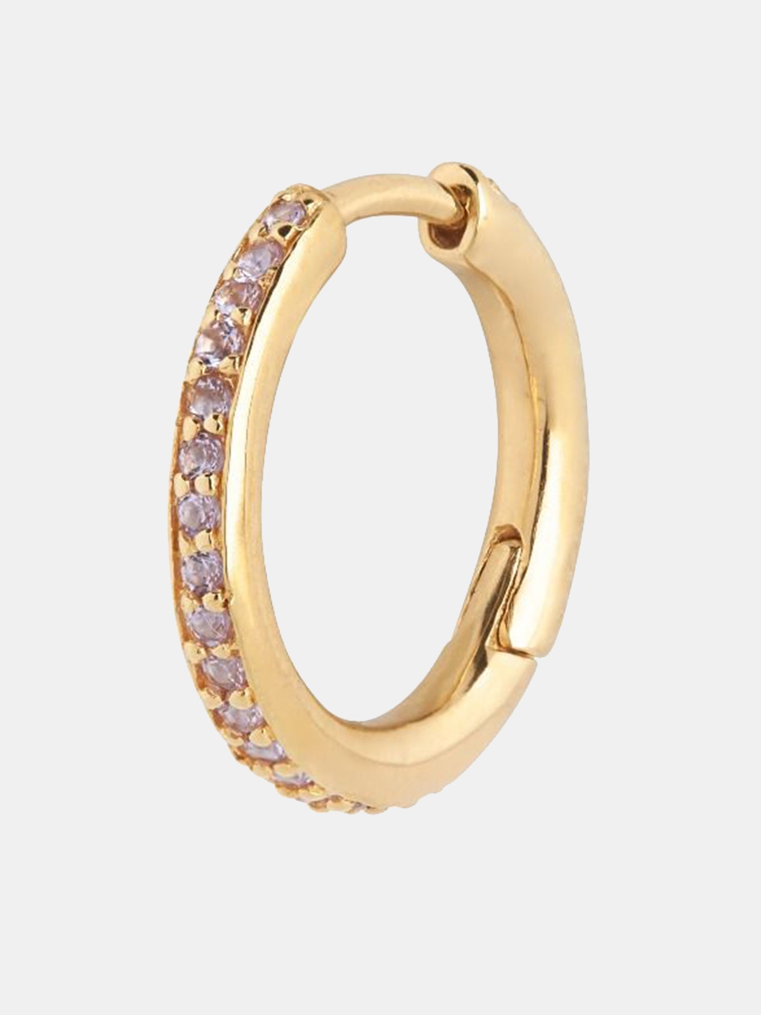 Maria Black Mica Violet Huggie Hoop Earring - Saint Bernard