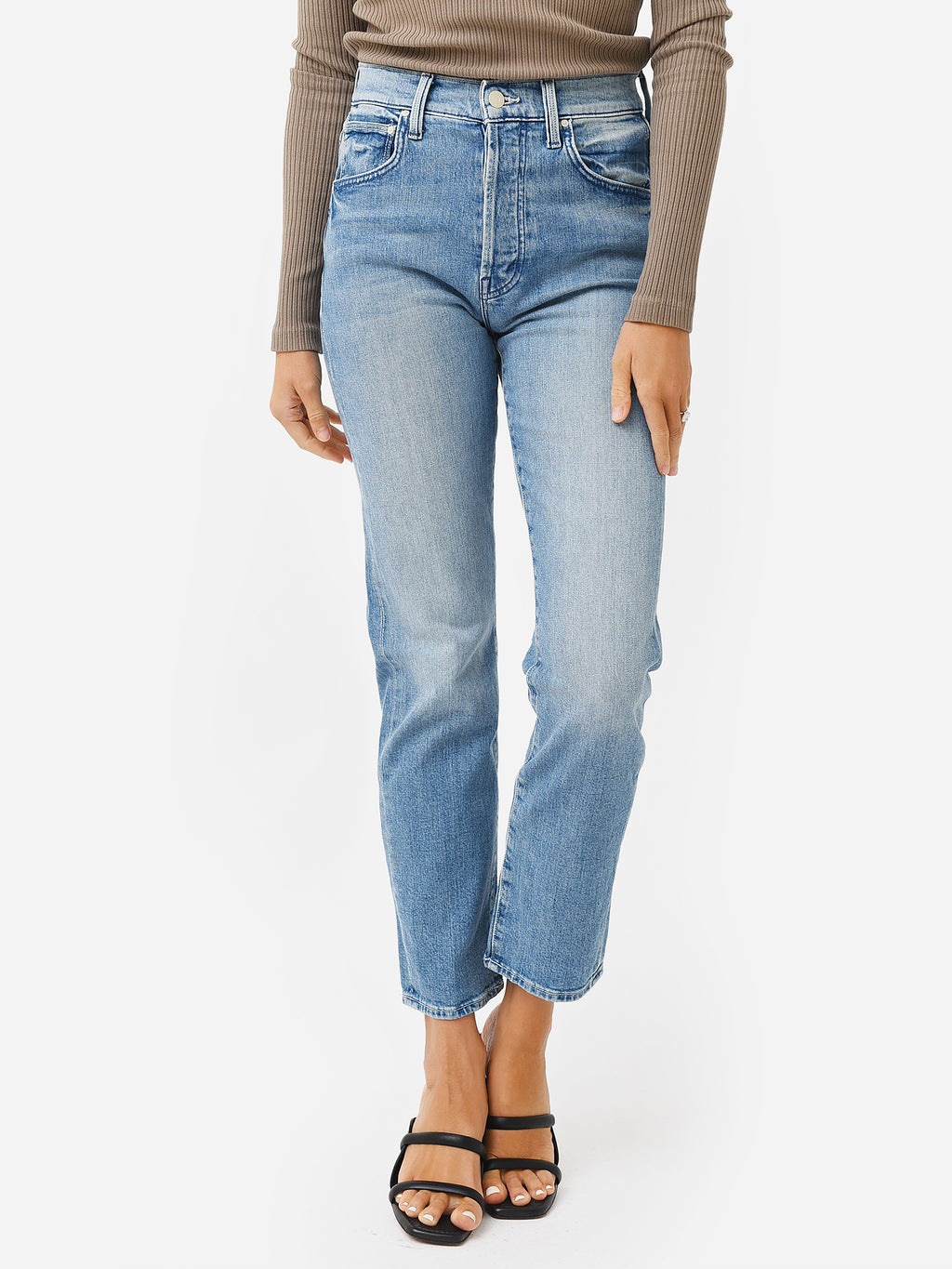 Mother Women's High Waisted Hiker Hover Jean - Saint Bernard
