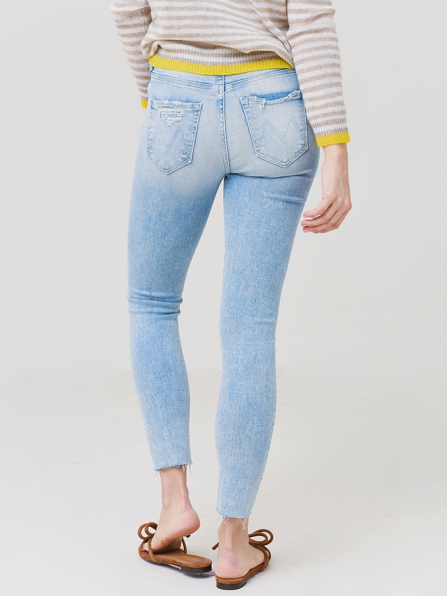Mother Women's The Pixie Ankle Fray Jean –