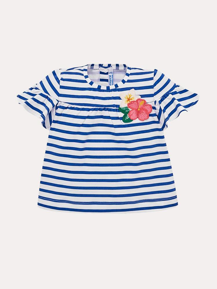 Mayoral Striped Short Sleeve T-Shirt - Saint Bernard