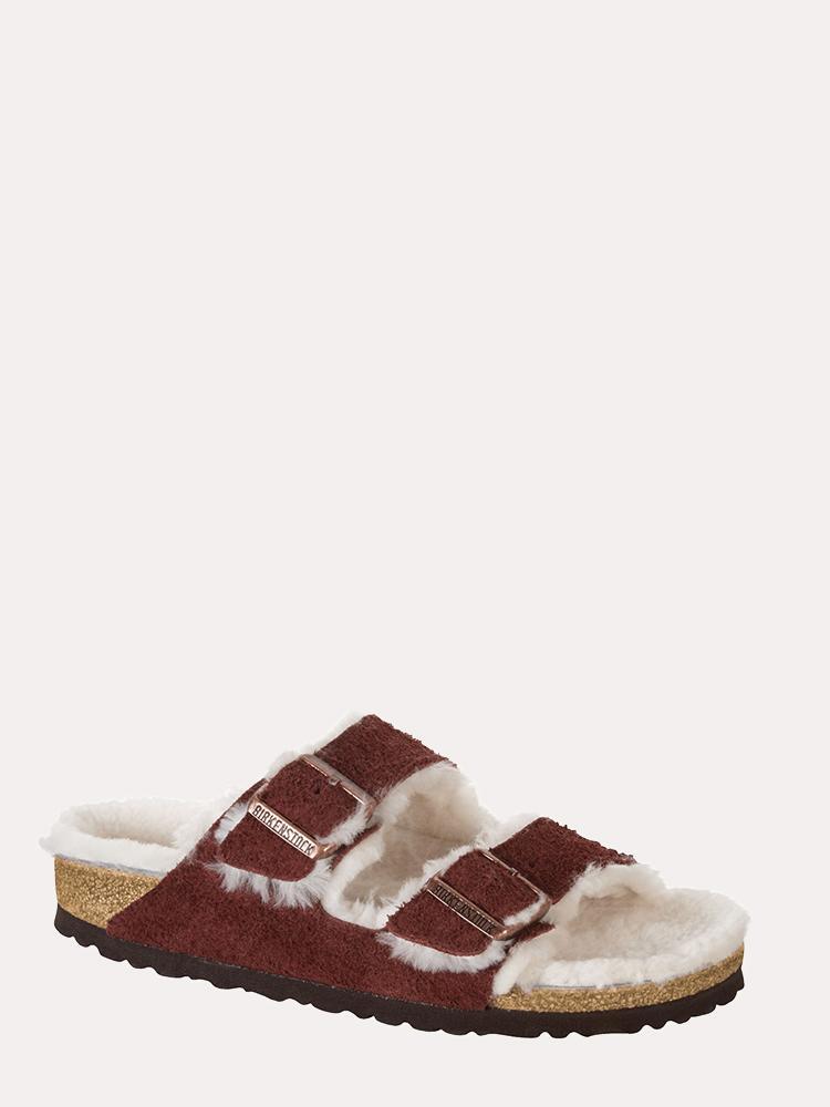 Birkenstock Women's Arizona Shearling Natural - Saint Bernard