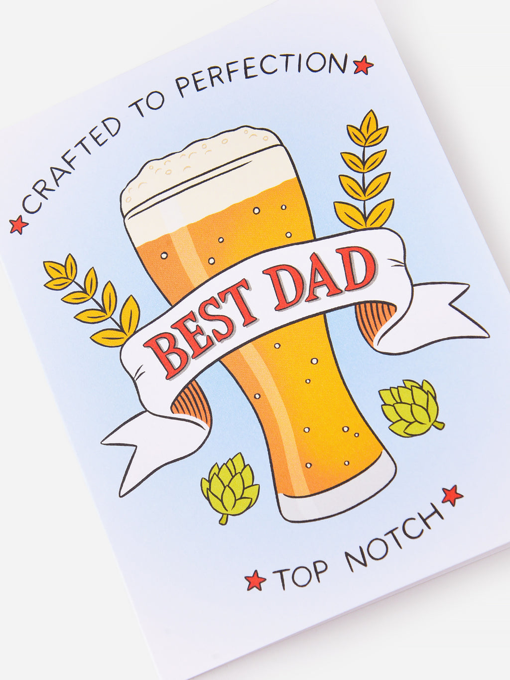 The Found Crafted to Perfection Dad Father's Day Card - Saint Bernard