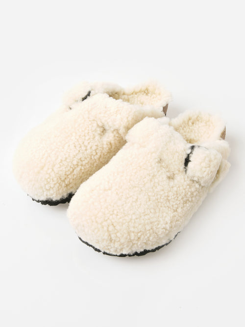 Birkenstock Women's Boston Big Buckle Platform Shearling Clog