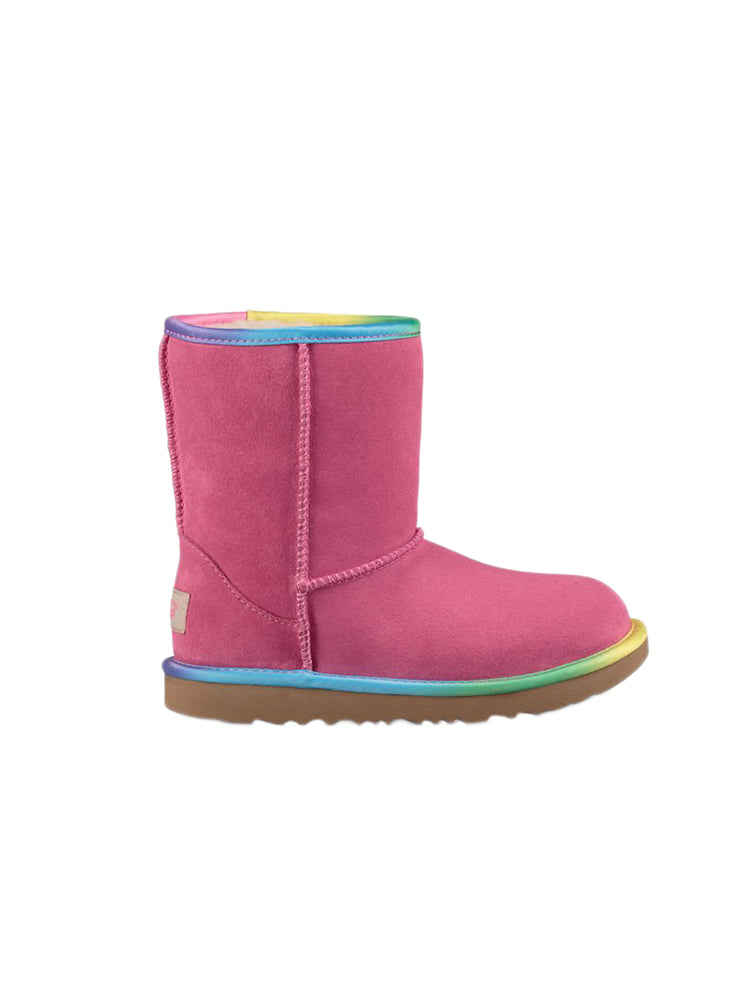 UGG Toddler Girls' Classic Short II Rainbow - Saint Bernard