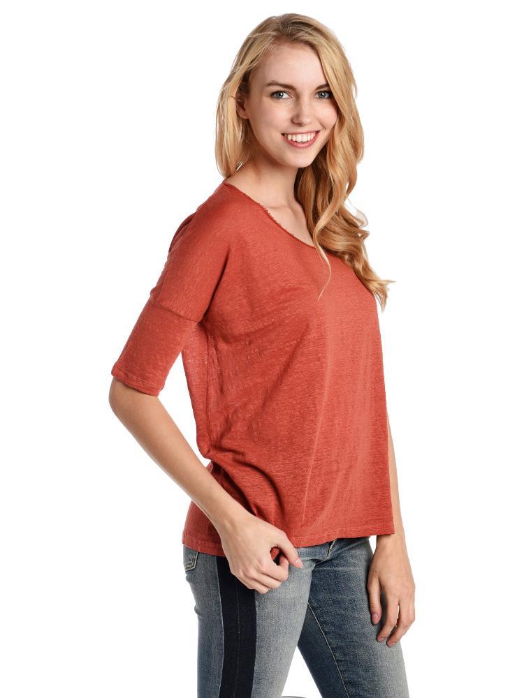 Stark X Linen Short Sleeve Top - Saint Bernard