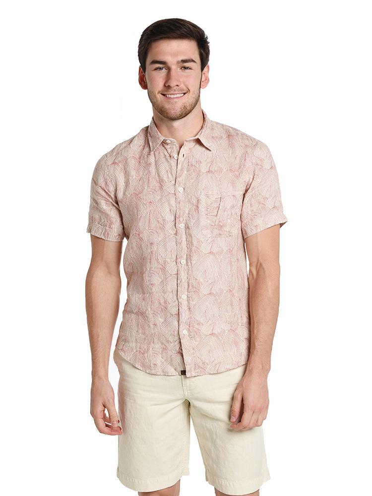 Billy Reid Short Sleeve Martin Shirt - Saint Bernard