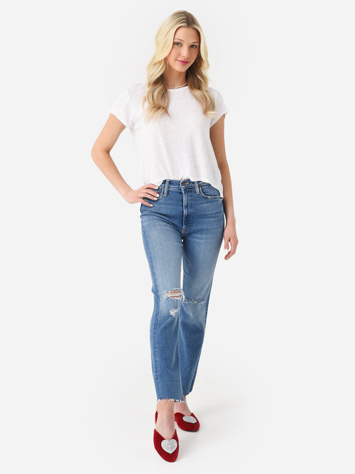 Mother Women's The High Waisted Rider Ankle Fray Jean