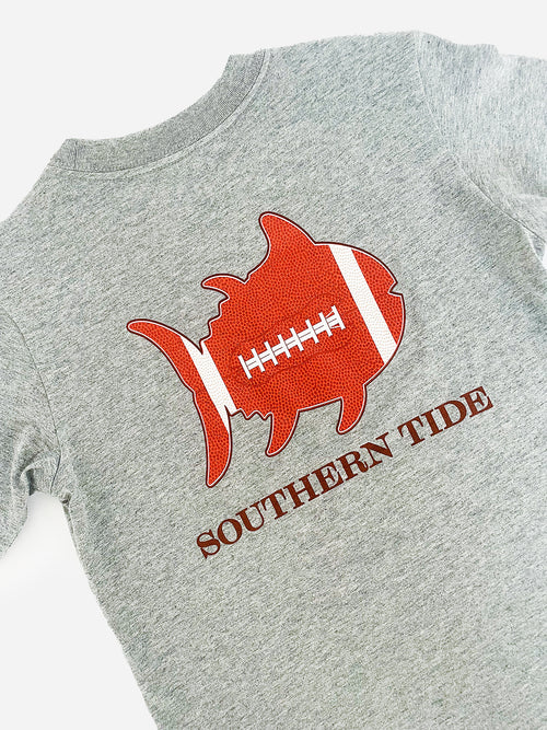 Southern Tide Boys' Football Filled Skipjack T-Shirt